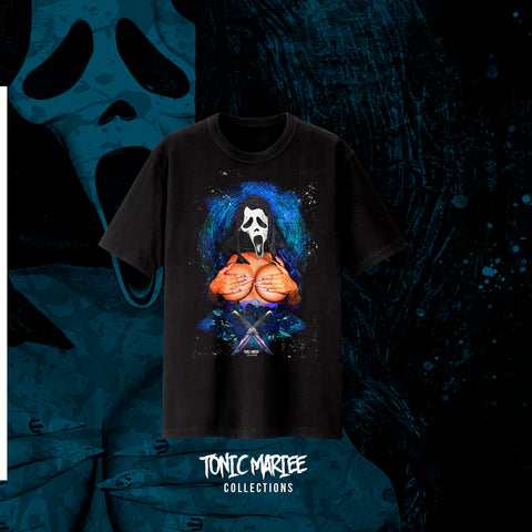 Scream Ghost Face Shirt Blue